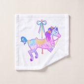 Carousel Pony Bath Towel Set バスタオルセット (ウォッシュタオル)