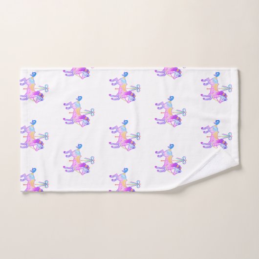 Carousel Pony Bath Towel Set バスタオルセット (ハンドタオル)