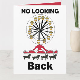 Carousel Ride No Looking Back Inspirational Quote カード