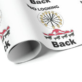 Carousel Ride No Looking Back Inspirational Quote ラッピングペーパー (ロールコーナー)