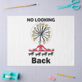 Carousel Ride No Looking Back Inspirational Quote 薄葉紙