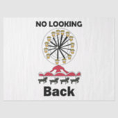 Carousel Ride No Looking Back Inspirational Quote 薄葉紙 (正面)