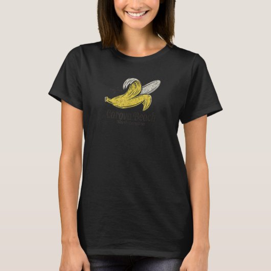 Carova Beach, NC Summertime Vacationing Banana Tシャツ (正面)