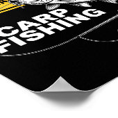 Carp Fishing Design For Men Funny Catfish And Carp ポスター (角)