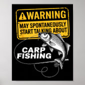 Carp Fishing Design For Men Funny Catfish And Carp ポスター (正面)