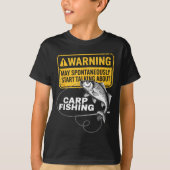 Carp Fishing Design For Men Funny Catfish And Carp Tシャツ (正面)