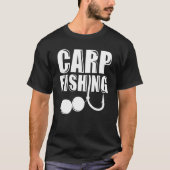 Carp Fishing Hook Boilie Tシャツ (正面)