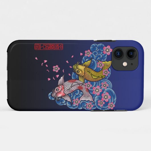 Carp sakura Case-Mate iPhoneケース (裏面(横))