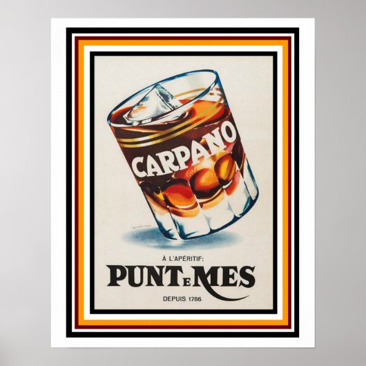 Carpano L'apertifヴィンテージフランスの広告ポスター16 x 20 ポスター (正面)