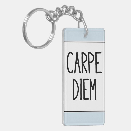 carpeのdiemのkeychain -感動的なやる気を起こさせる キーホルダー (正面左)