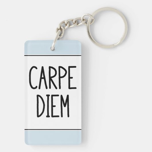 carpeのdiemのkeychain -感動的なやる気を起こさせる キーホルダー (裏面)