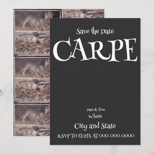 CARPE 招待状 (正面/裏面)