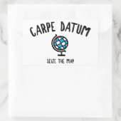 Carpe Datumがマップを押収 長方形シール (バッグ)