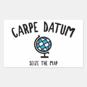Carpe Datumがマップを押収 長方形シール (正面)
