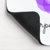 Carpe Diemの紫色の花 マウスパッド (コーナー)