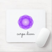 Carpe Diemの紫色の花 マウスパッド (マウス)