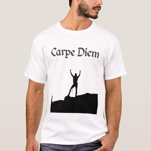 Carpe Diemの頂上 Tシャツ (正面)
