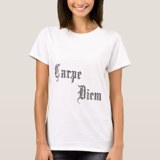Carpe Diemの(日を握って下さい)合われたティー-女性 Tシャツ