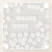 Carpe Diemスクランブルレタータイル ガラスコースター (裏面)