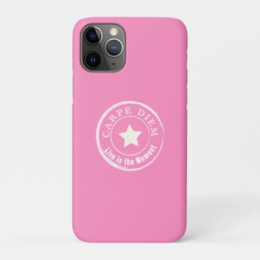 CARPE DIEMピンクカッコいい文字ケース – メイトiPhoneケース Case-Mate iPhoneケース (裏)