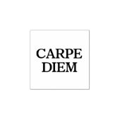 Carpe Diem小さなゴム印とハンドル ラバースタンプ (インプリント)