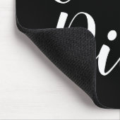 Carpe Diem白黒スクリプトタイポグラフィ マウスパッド (コーナー)