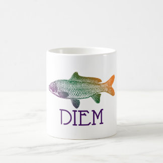 Carpe Diem |のコイDiem |は日のマグを握ります コーヒーマグカップ