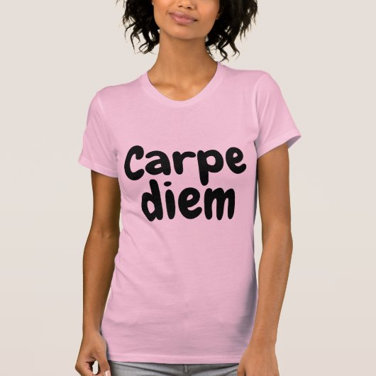 CARPE DIEM やる気を起こさせる Tシャツ (正面)
