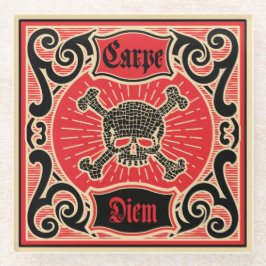 Carpe Diem ガラスコースター