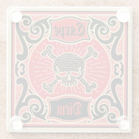 Carpe Diem ガラスコースター (裏面)