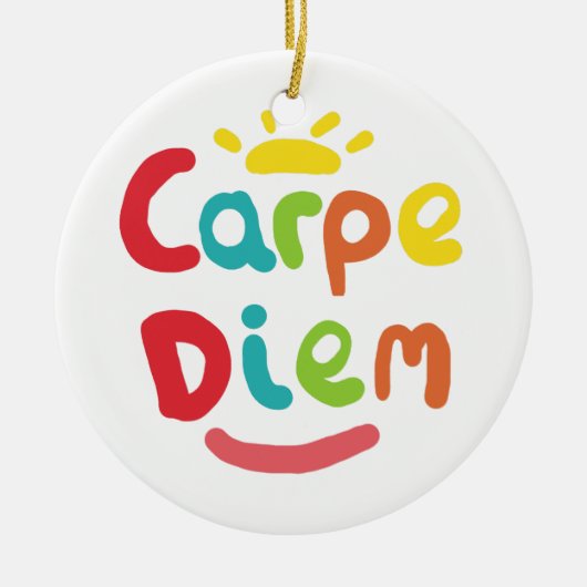 Carpe Diem セラミックオーナメント (正面)