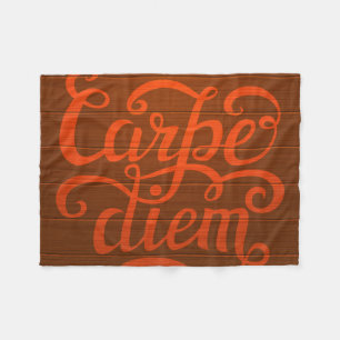 Carpe Diem フリースブランケット