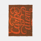 Carpe Diem フリースブランケット (正面)