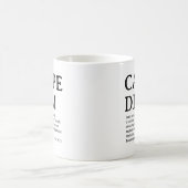 Carpe Diem ラテン語の名言 コーヒーマグカップ (中央)