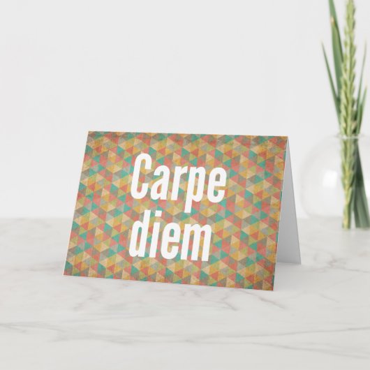 Carpe diem, 今を生きる, 名言の引用 カード (正面)
