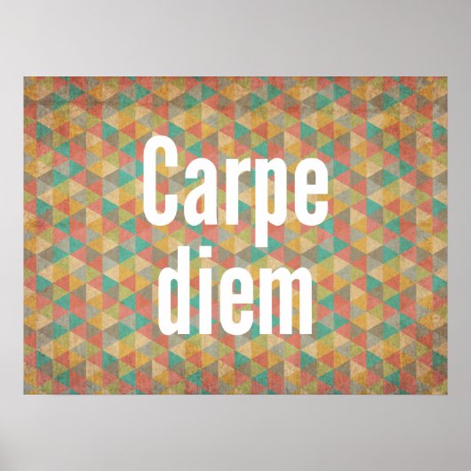 Carpe diem, 今を生きる, 幾何学模様 ポスター (正面)