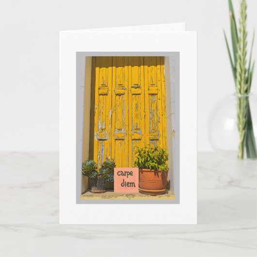 CARPE DIEM /日を奪う/ハッピーバースデー カード (正面)