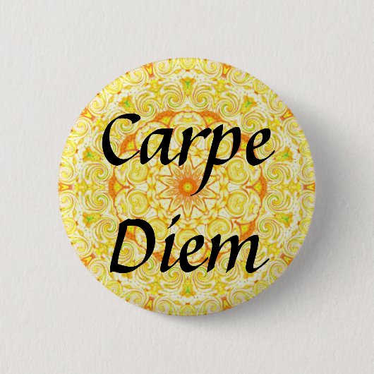Carpe Diem 缶バッジ (正面)