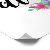 Carpe Diem – 花 – 白いポスター ポスター (角)