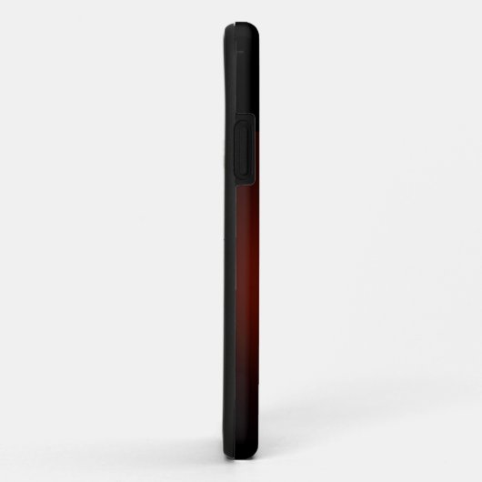 "Carpe Diem"黒と赤のライオンとIphoneケース。 Case-Mate iPhoneケース (裏面/右)