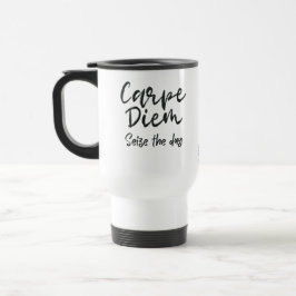 Carpe Diem Dark Academia Vintage Typography Coffee トラベルマグ