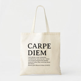 Carpe Diem latin quote トートバッグ