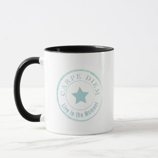 CARPE DIEM、Live in the Moment カッコいい Coffee Mug マグカップ (左)