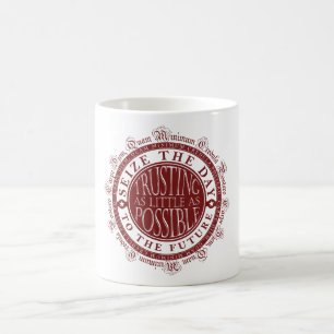 Carpe Diem Quam最低のCredula Postero コーヒーマグカップ