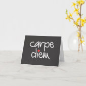Carpe Diem - Sieze the Day Note Card カード (黄色い花)