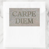 Carpe Diem Stone長方形ステッカー 長方形シール (バッグ)
