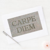 Carpe Diem Stone長方形ステッカー 長方形シール (封筒)