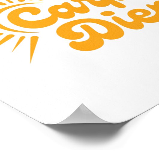 Carpe Diem Sunrise Premium  ポスター (角)