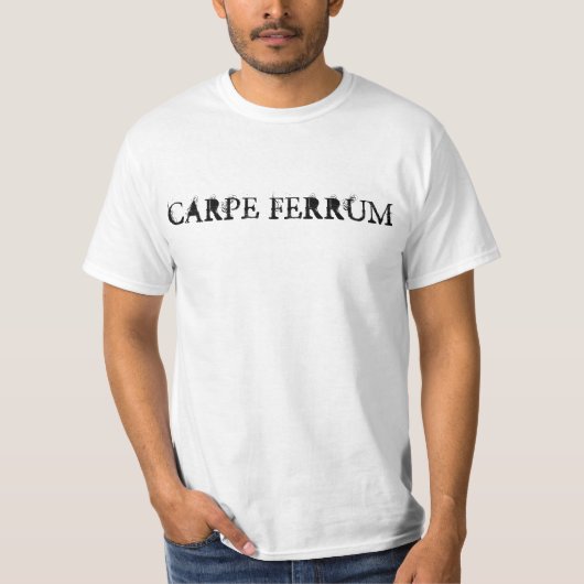 CARPE FERRUMを訓練するBLACKIRON Tシャツ (正面)