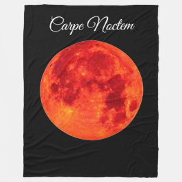 Carpe Noctem Large Fleece Blanket フリースブランケット